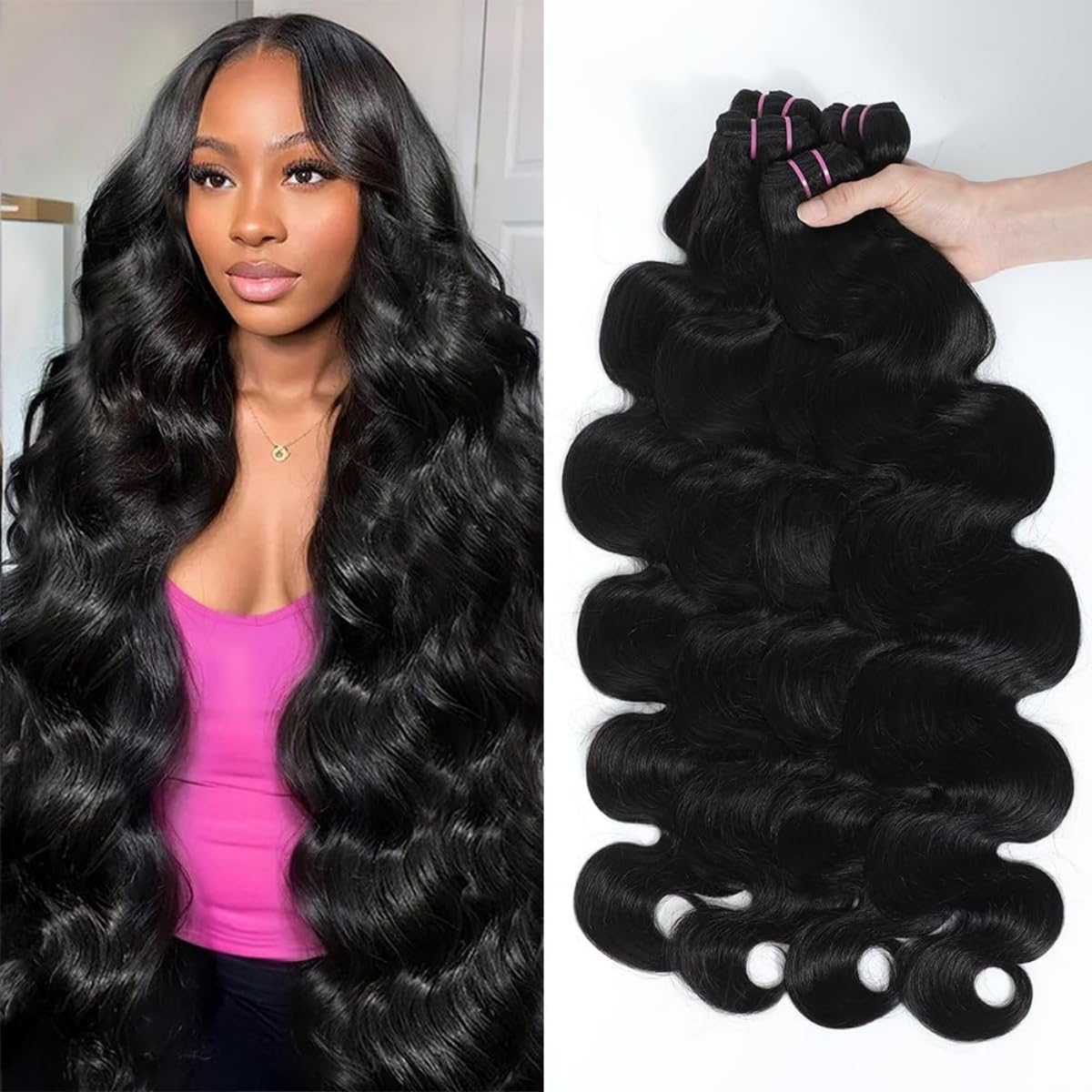 Body Wave Bundles | 100% Raw Virgin Human Hair | YoungHair